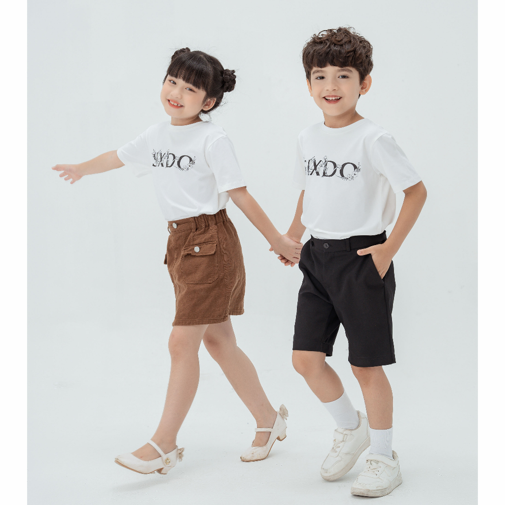 Áo phông cho bé họa tiết chữ hoa SIXDO (SIXDO Tshirt With Flower For Kid)