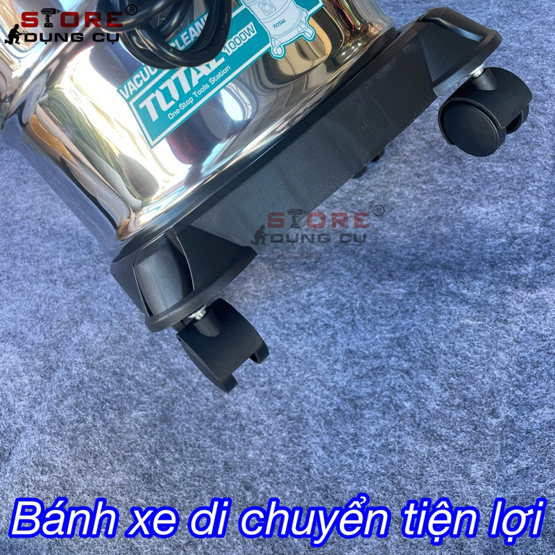 1000W Máy hút bụi khô và ướt 12L TOTAL TVC12202