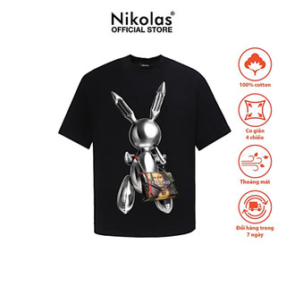 Áo thun trẻ em unisex nikolas ballon rabbit tee