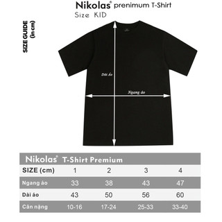 Áo thun trẻ em Unisex Nikolas STUDEN