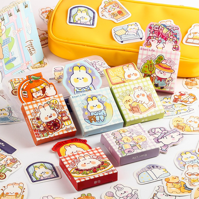 Hộp 30 hình dán sticker Tiệm Ốc Sột-ST049