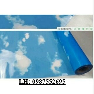 Giấy dán kính hình bầu trời khổ 90cm