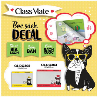 Decal bọc vở, bọc sách Classmate