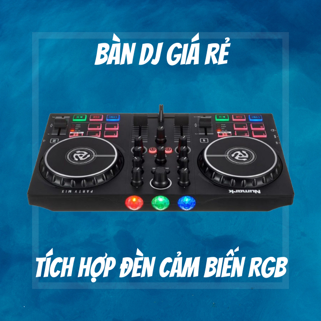 Bàn DJ Numark Partymix 2 có đèn LED
