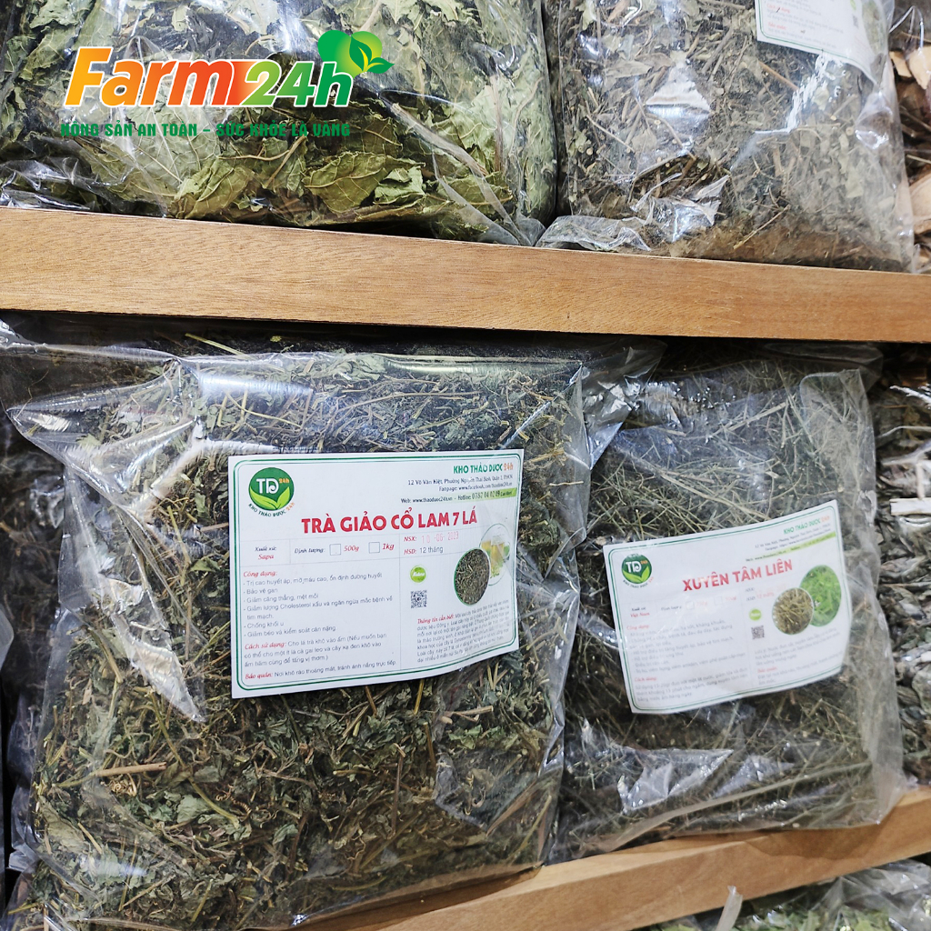 Trà giảo cổ lam 7 lá Sapa chính hiệu, giảm cholesterol trong máu, lưu thông máu não, ngừa tai biến, đột quỵ
