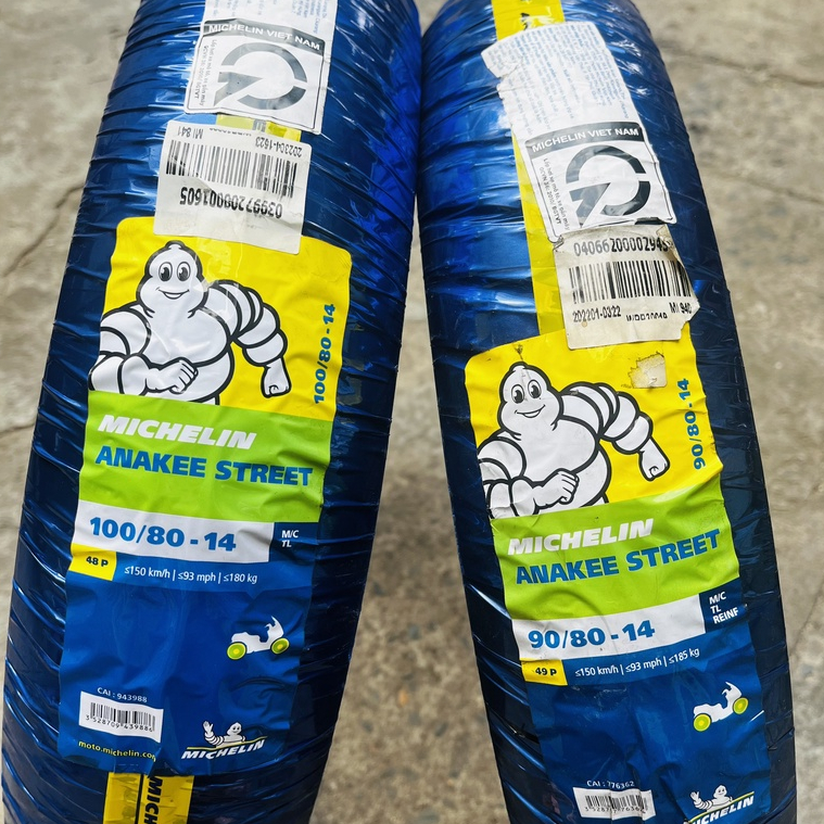 (90/80-14 & 100/80-14) Vỏ xe Michelin Anakee Street 90/80-14 & 100/80-14 lắp được các dòng xe tay ga