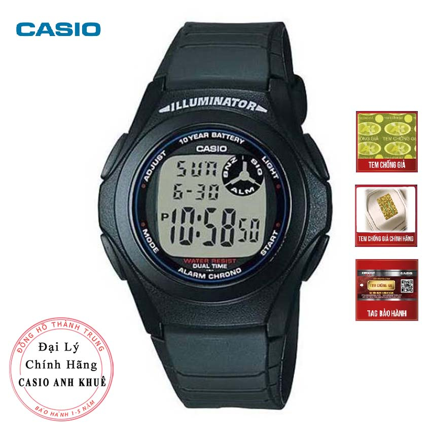 Đồng hồ nam Casio F-200W-1ADF dây nhựa