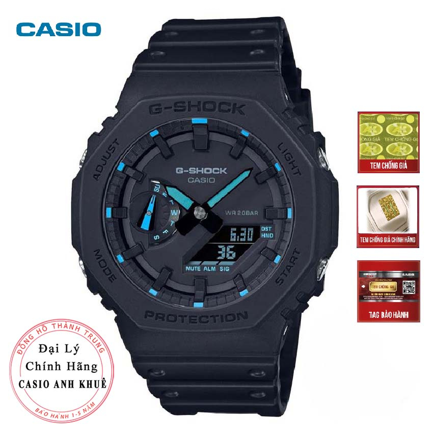 Đồng hồ Nam Casio G-Shock Nam GA-2100-1A2 mặt vuông cỡ 46mm