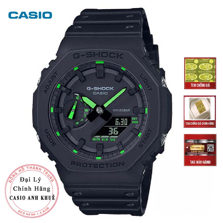 Đồng hồ Nam Casio G-Shock Nam GA-2100-1A3 mặt vuông cỡ 46mm