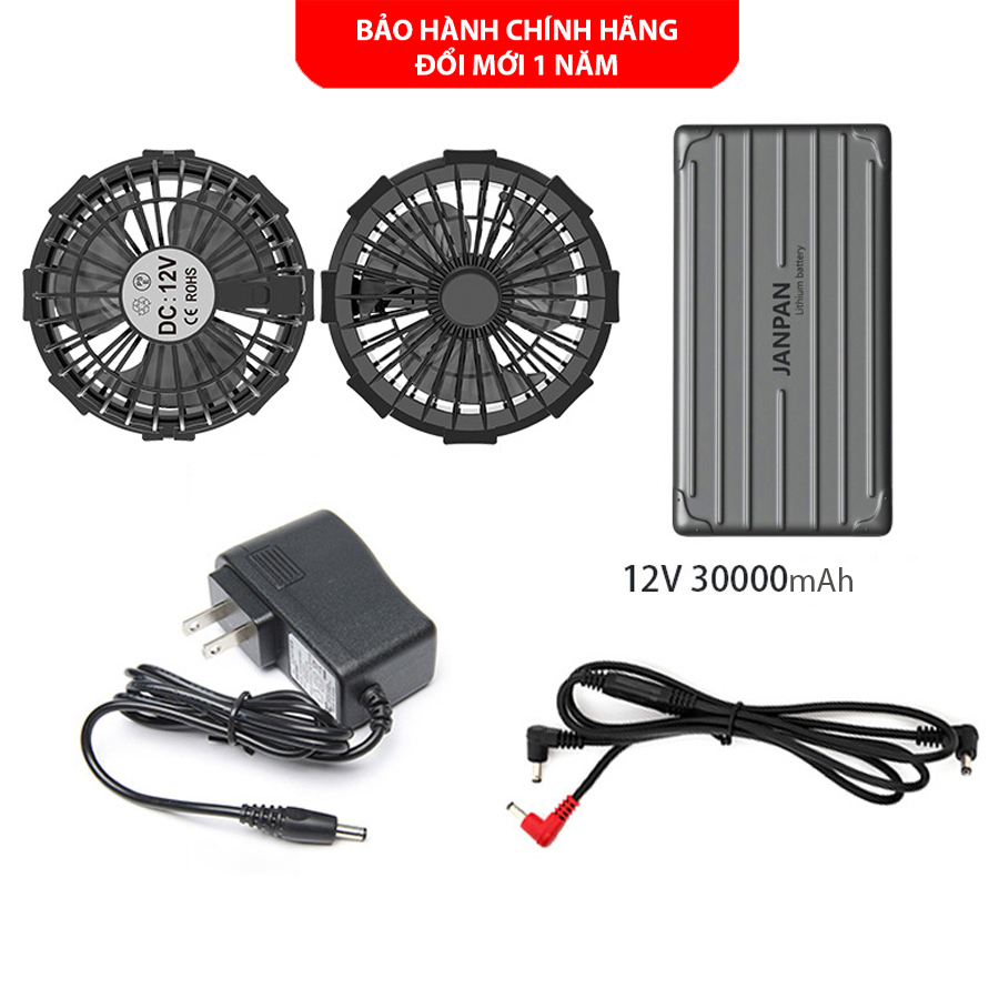 Áo Điều Hòa DAIZO Chính Hãng Pin 30.000mAh, Quạt 12V, BH Phụ Kiện 12 Tháng, Tặng 2 Túi Đá Khô