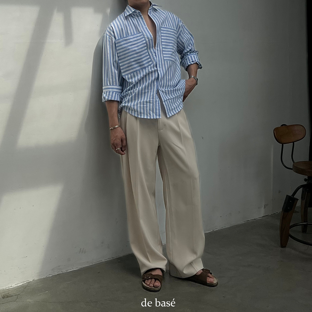 Áo sơ mi Linen Kẻ - Striped Shirt - De Basé