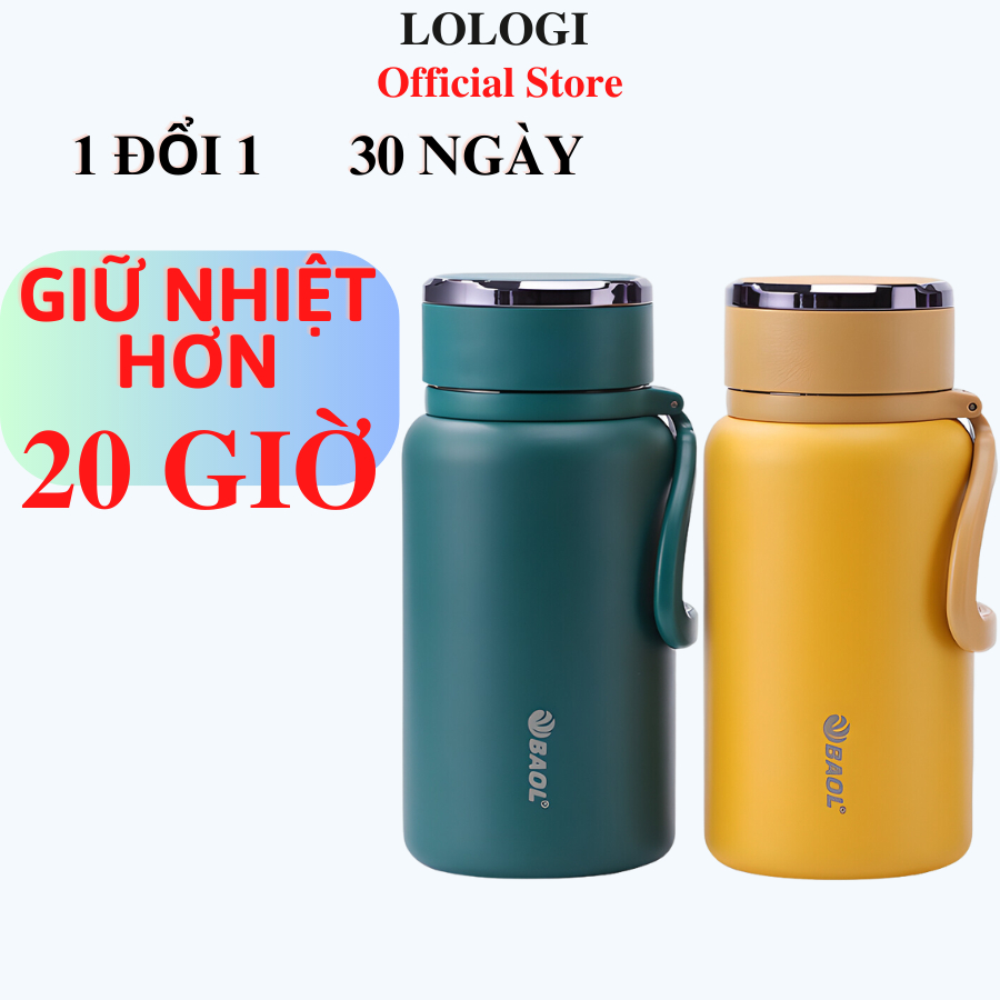 Bình giữ nhiệt 1 lít inox 304 giữ nóng hơn 12 giờ , giữ lạnh hơn 20 giờ , công nghệ sơn chống xước 3 lớp inox