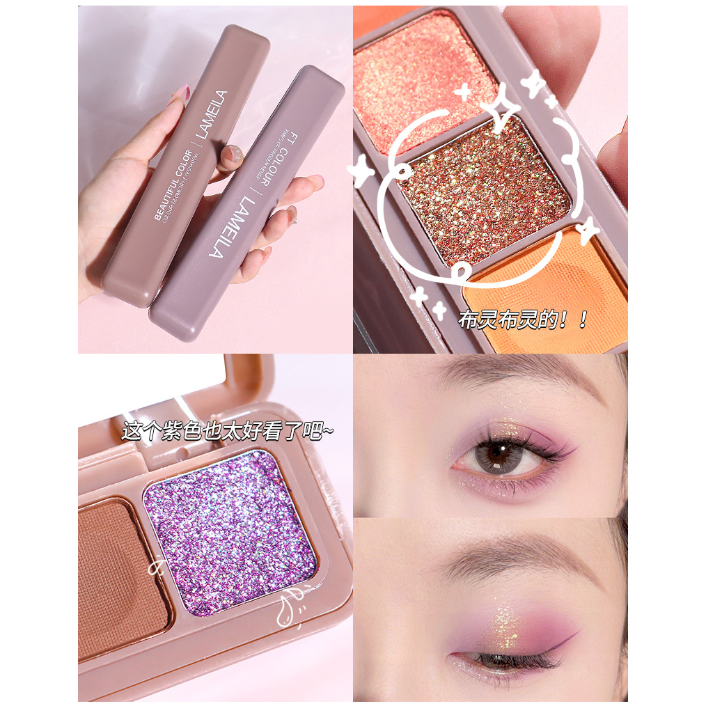 Bảng Phấn mắt 9 ô Siêu Tây Lameila 3600 nội địa Trung