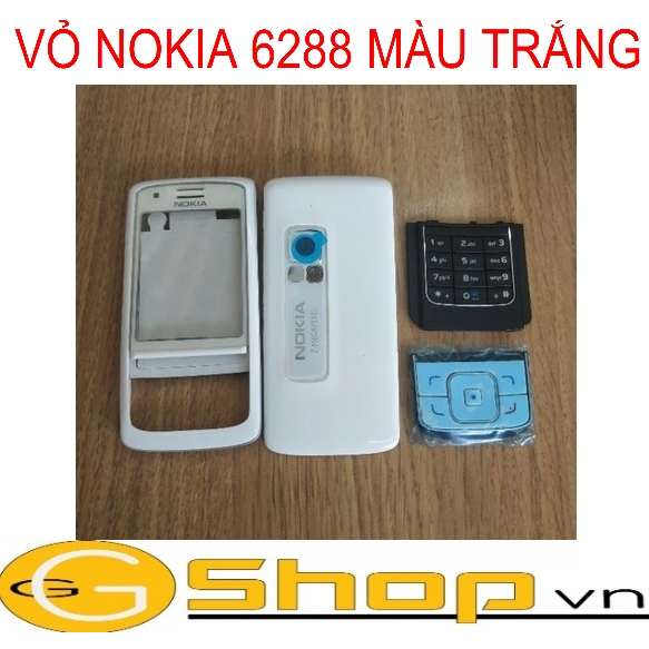 VỎ NOKIA 6288 MÀU TRẮNG