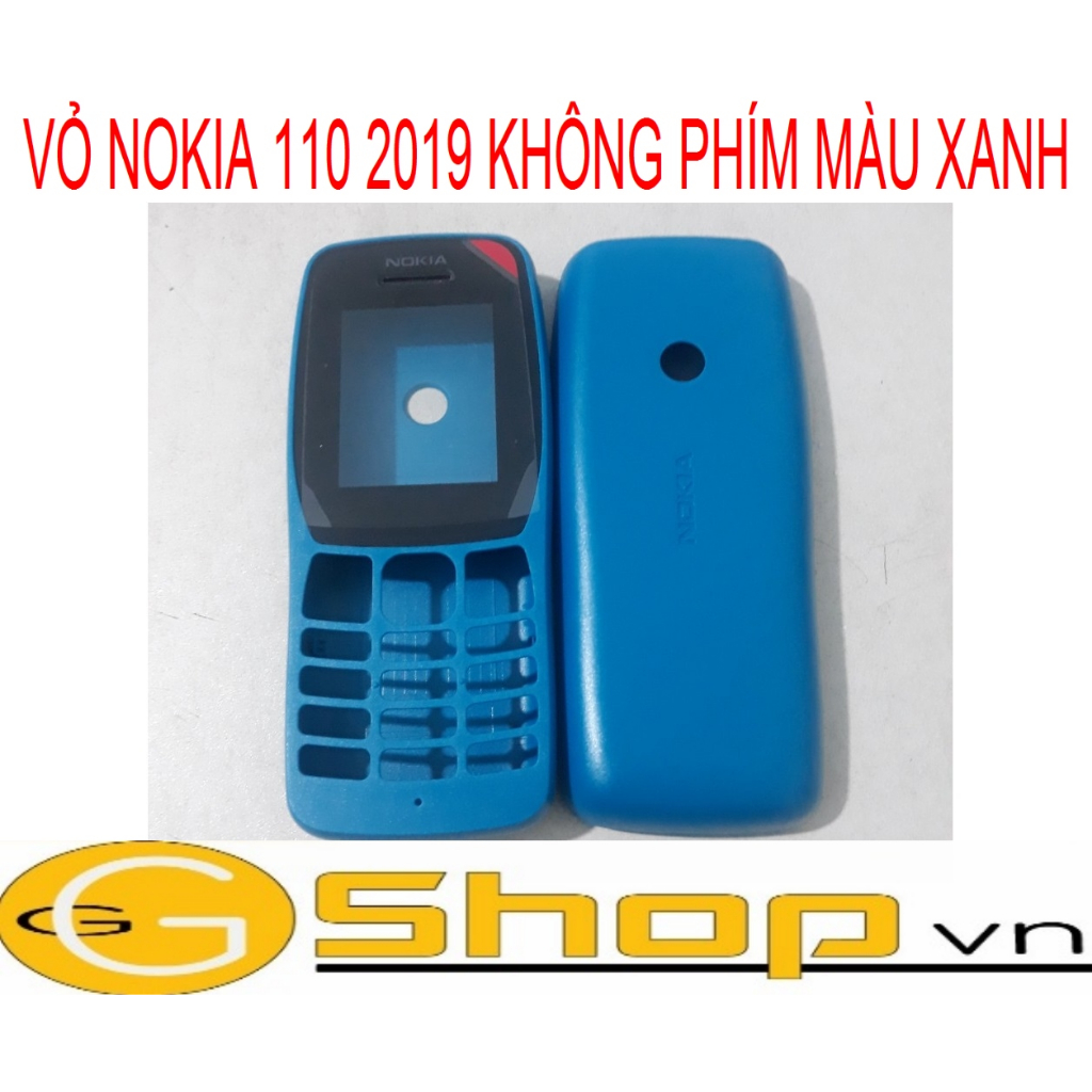VỎ NOKIA 110 2019 KHÔNG PHÍM MÀU XANH
