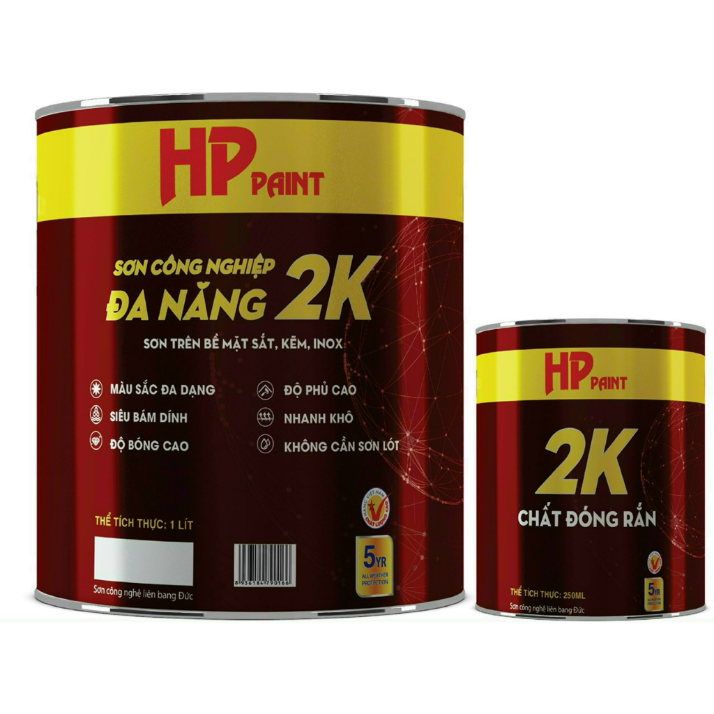 Sơn sắt mạ kẽm Hòa Phát - 2 thành phần (1 kg/ cặp)