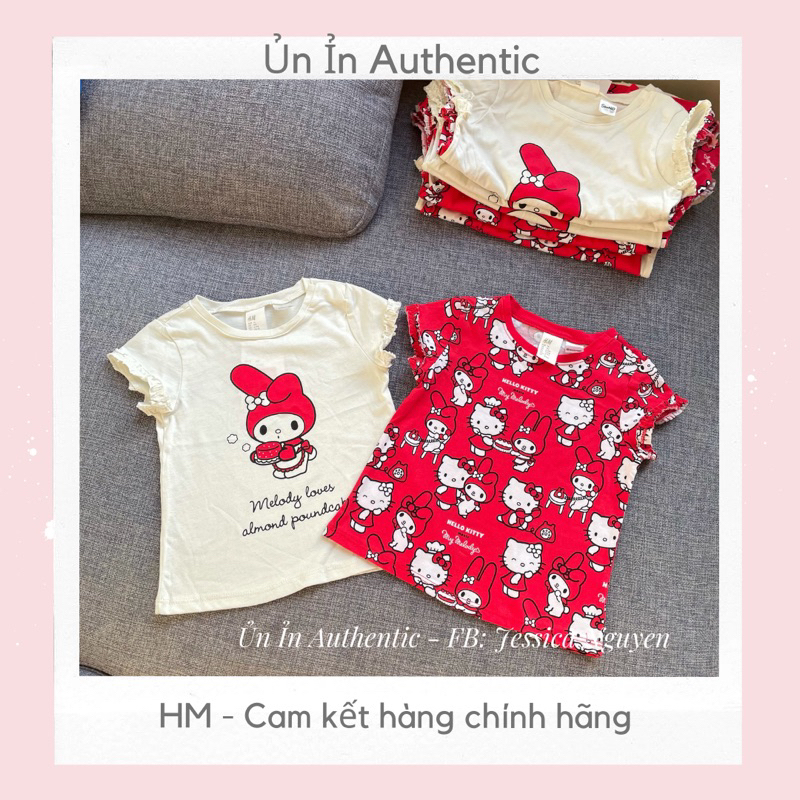 Set 2 áo bé gái HM size 6-9m đến 18-24m