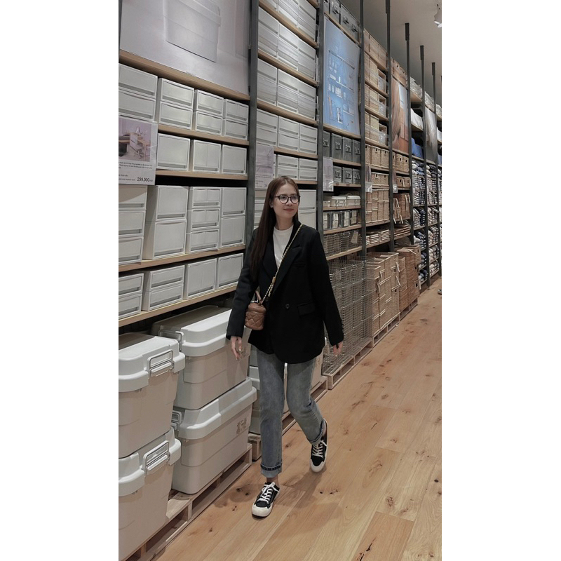 Áo Blazer boiling khuy chéo 266