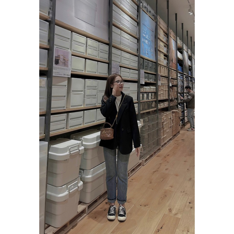 Áo Blazer boiling khuy chéo 266