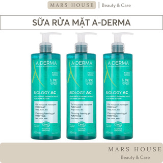 Sữa rửa mặt a-derma biology ac cho da dầu, mụn, da nhạy cảm 400 ml
