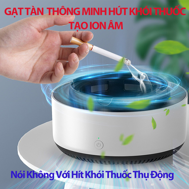Gạt Tàn Thuốc Bằng Ion Âm Hút Khói Tiện Dụng Sử Dụng Trong Nhà Hoặc Ô Tô Kiểu Dáng Sang Trọng