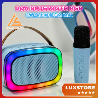 Loa bluetooth mini karaoke kèm mic k88 không dây, kèm 01 mic công suất hát 10w – luxstore