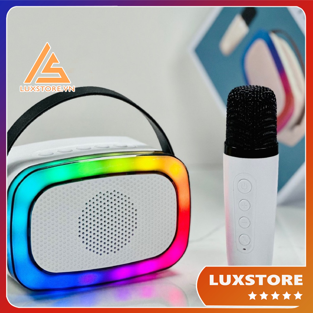 LOA BLUETOOTH MINI KARAOKE KÈM MIC K88 KHÔNG DÂY, KÈM 01 MIC CÔNG SUẤT HÁT 10W, BẢO HÀNH 6 THÁNG – LUXSTORE