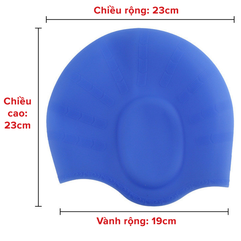 Mũ Bơi Người Lớn Trùm Tai Silicone Siêu Co Giãn, Nón Bơi Trẻ Em Bịt Tai – Chọn Màu, Siêu Bền, Mềm, Chống Thấm Nước