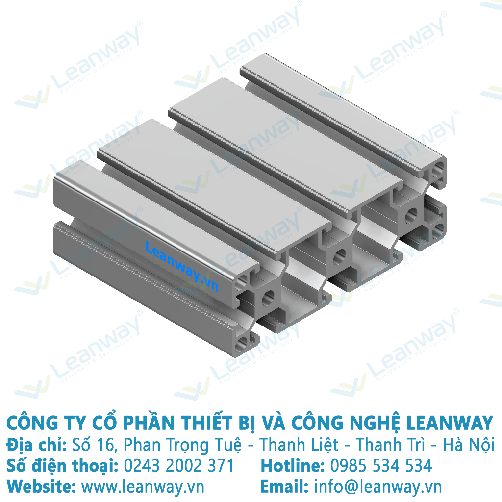 Nhôm định hình 40x120  - Miễn phí cắt theo kích thước yêu cầu.