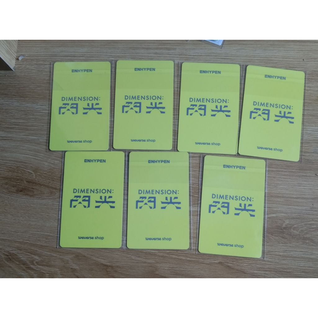 Enhypen Dimension Senkou Official Card