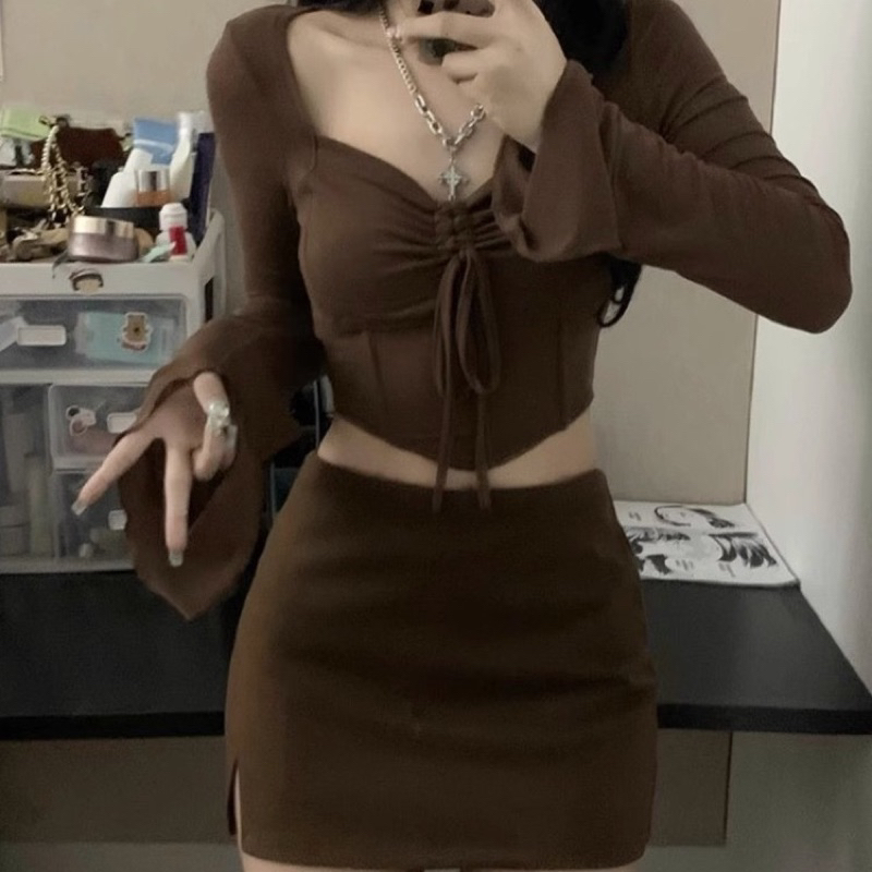 Fullset nâu ôm body