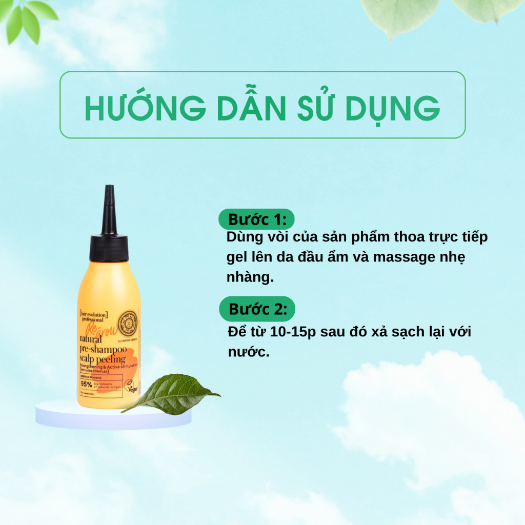 Tẩy Tế Bào Chết Cho Da Đầu Natura Siberica Phục Hồi Tóc Yếu OX Natural Pre Shampoo 115ml