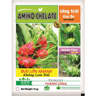 Combo 5 gói amino chelate hpo gói 35g chuyên dùng cho thanh long bung mập trái phì búp
