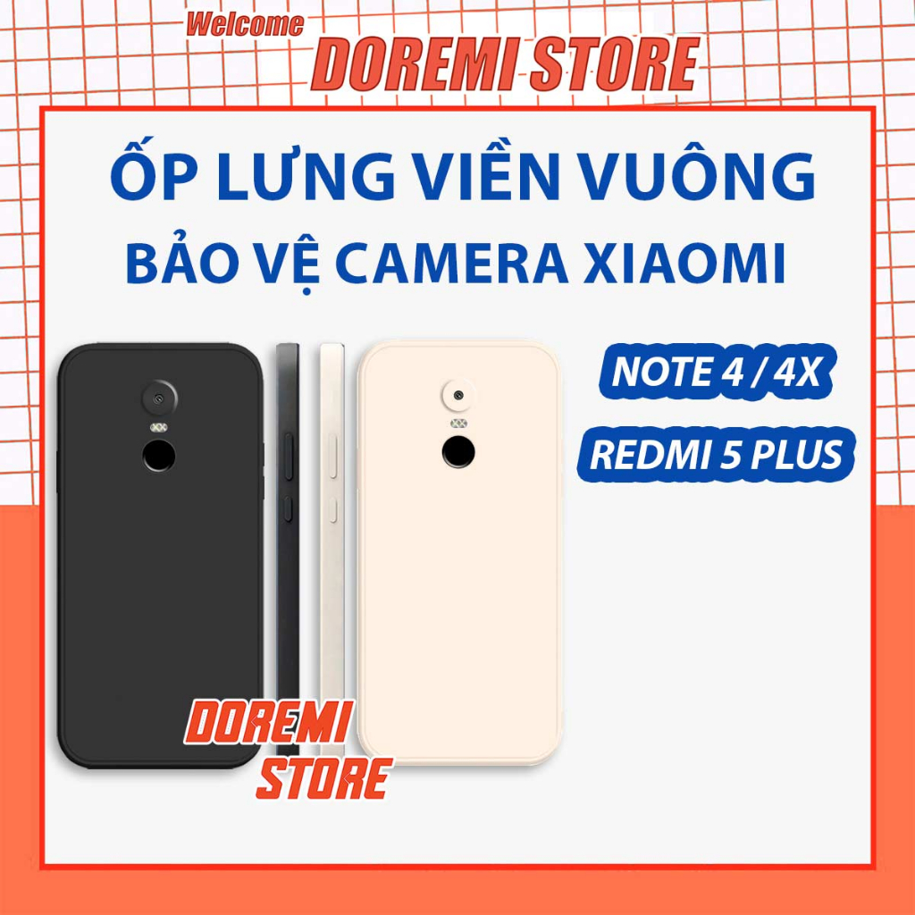 Ốp lưng Xiaomi Redmi Note 4/ Note 4x / Redmi 5 Plus TPU mềm bảo vệ camera, ốp lưng siêu rẻ silicon