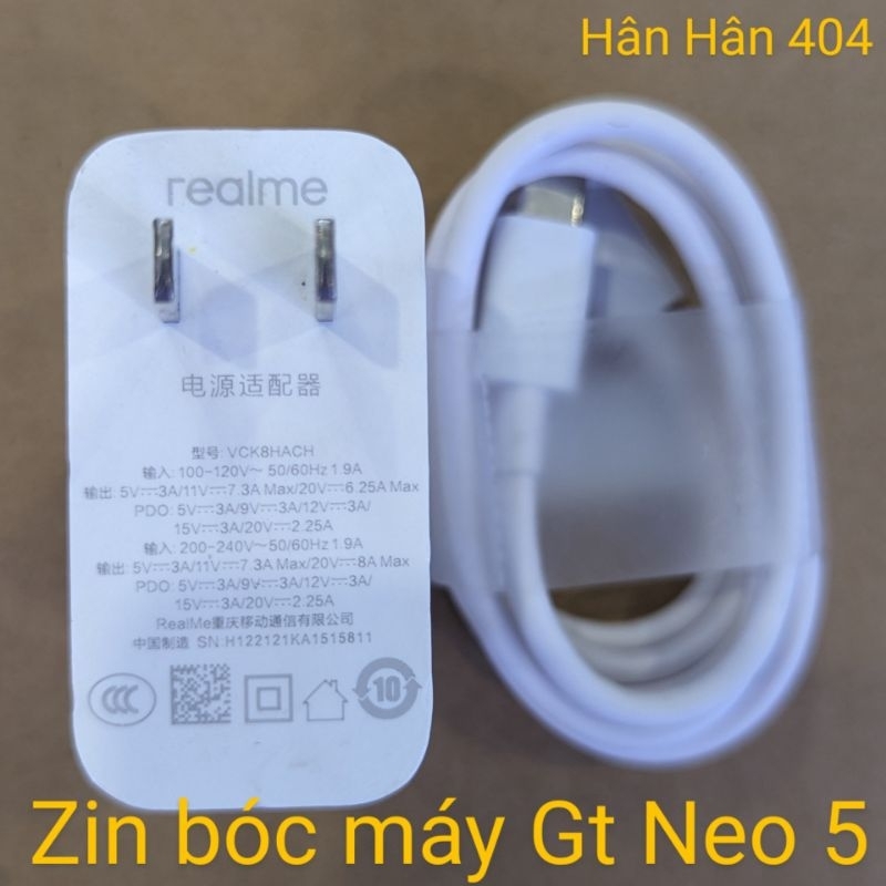 Bộ sạc nhanh realme 160w zin bóc máy GT NEO3 GT NEO5