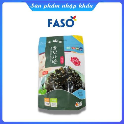 Rong biển lá kim vụn ăn liền vị dầu olive GARIMI 50g nhập khẩu chính ngạch Hàn Quốc