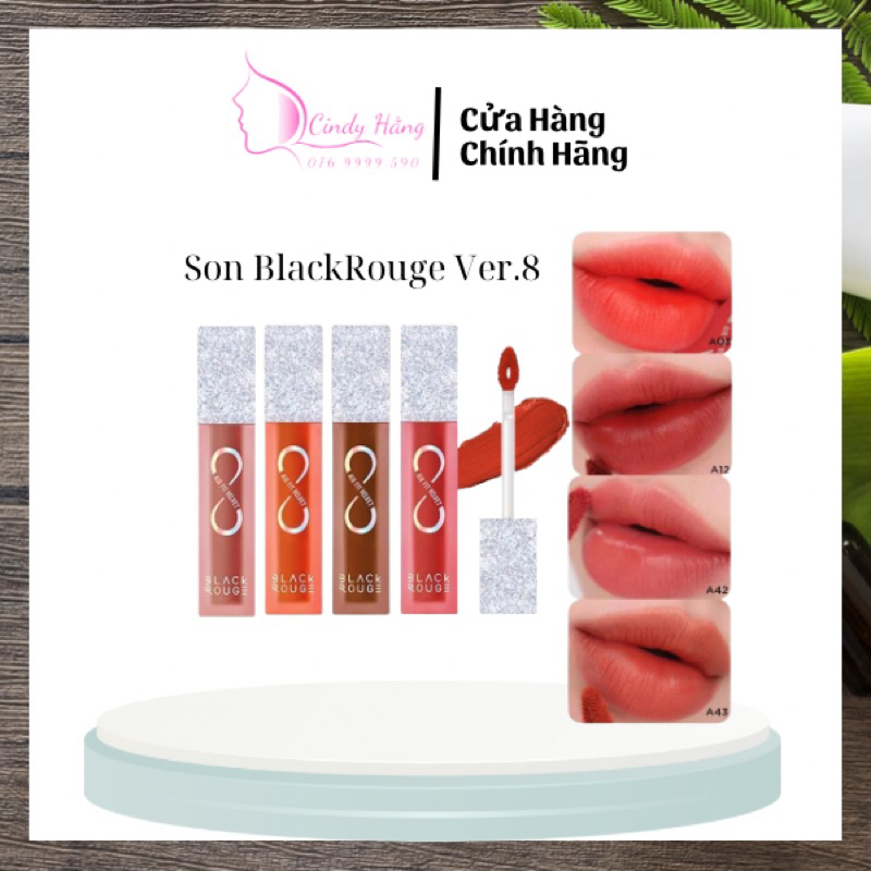 Son Kem Lì Black Rouge Air Fit Velvet Tint Version 8 Ver 8 A38 A39 A40 A41 A42 A43 A44 A45