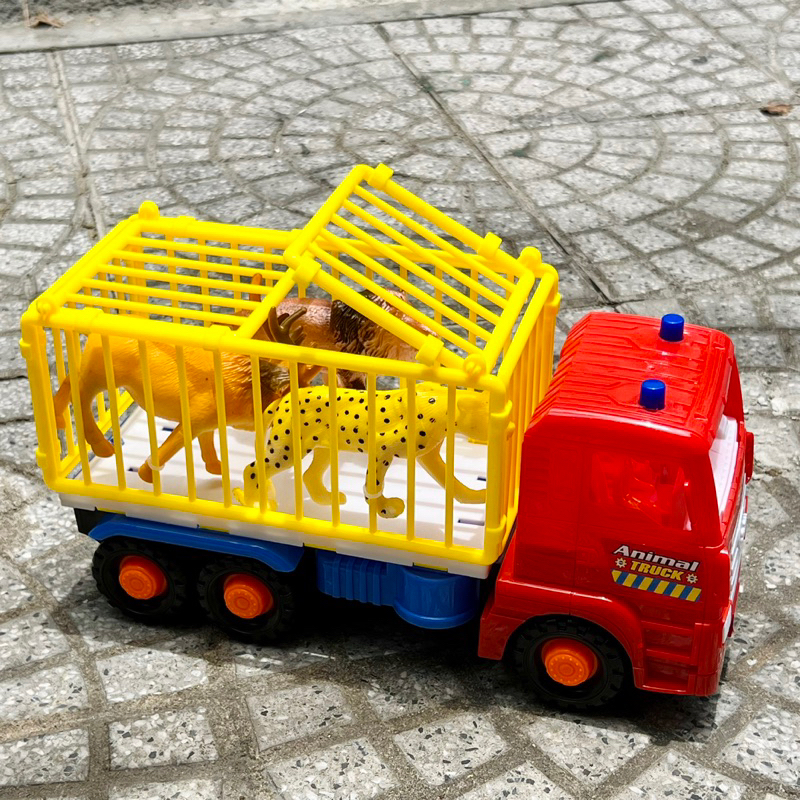 Xe Chở Thú Kích Thước Lớn Có Đà Trớn, Xe Đồ Chơi Cho Bé