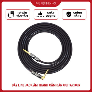 Dây line KGR chính hãng, jack âm thanh cắm đàn guitar ra loa 6ly dài 6m / 10m