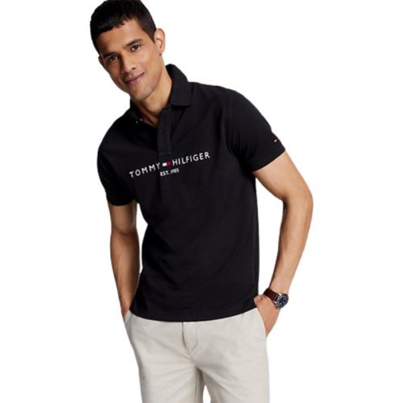 Áo thun nam có cổ polo hiệu Tommy Hilfiger chính hãng.