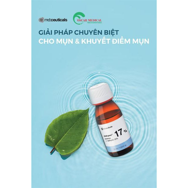 Peel mụn & giảm thâm Md:ceuticals md:peel azelaic 17% + salicylic 20%