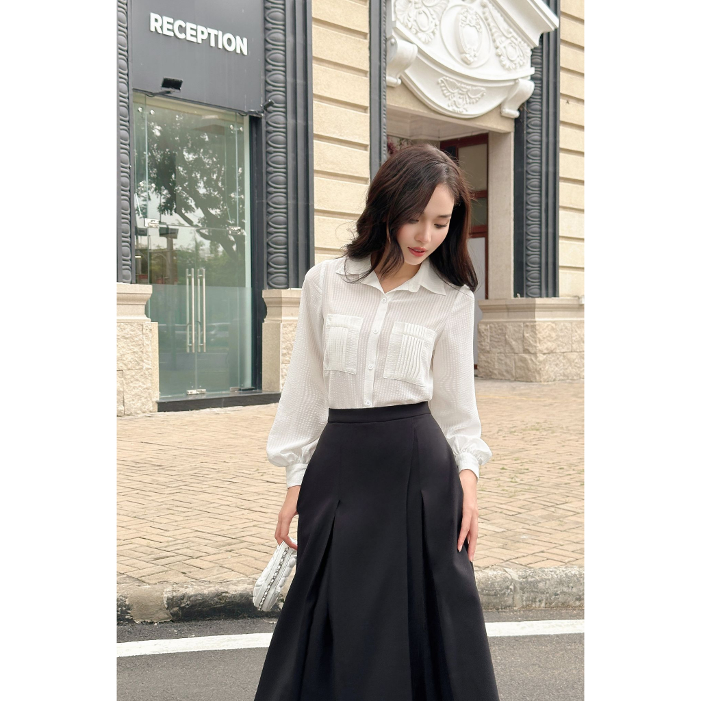 OLV - Chân váy A Line Skirt in Black