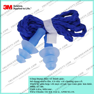 5 CẶP Nút tai chống ồn 3M 1290 chất liệu Silicone, rất nhẹ, nút nhét tai giảm ồn 25 dB (HÀNG CHÍNH HÃNG)