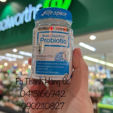 Men tiêu hoá cho người lớn Life Space Broad Spectrum Probiotic 40 viên