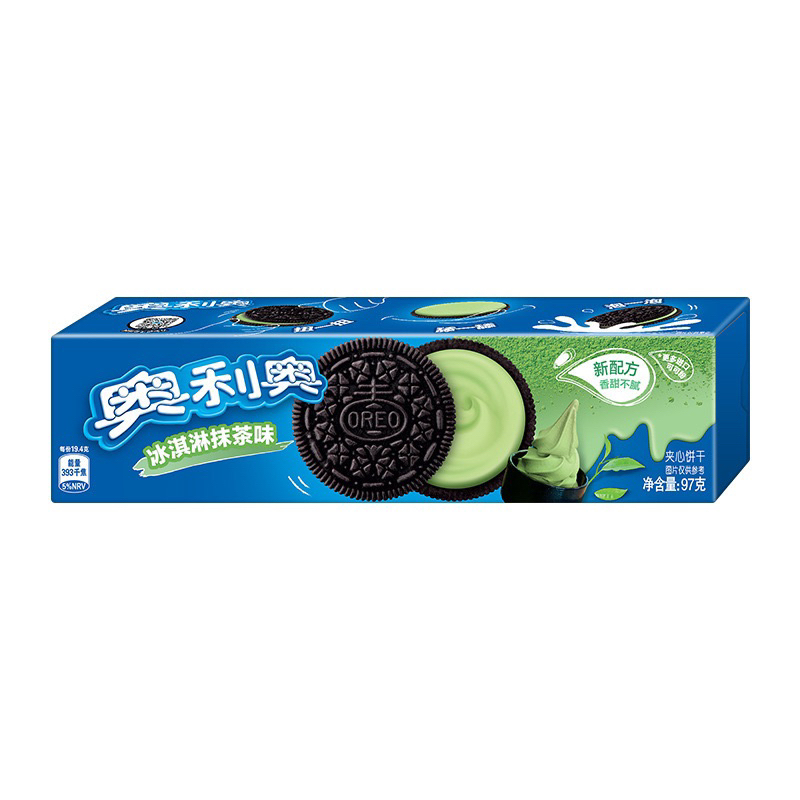 Bánh oreo nhân kem vị hoa anh đào mơ xanh hộp 97g siêu ngon