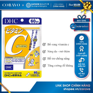 Viên uống bổ sung vitamin C DHC sáng da, mờ thâm, tăng cường đề kháng - Coravo