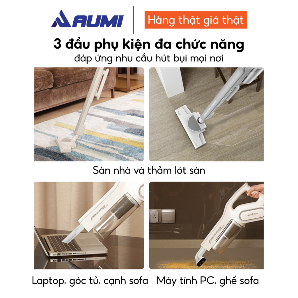 Máy Hút Bụi Cầm Tay Deerma DX700 - Hàng Chính Hãng BH 12 Tháng