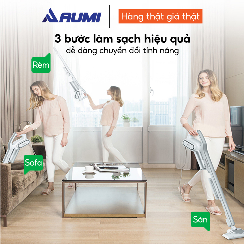 Máy Hút Bụi Cầm Tay Deerma DX700 - Hàng Chính Hãng BH 12 Tháng