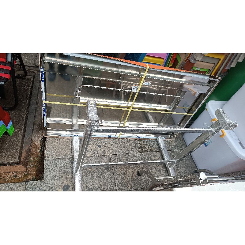 Bàn inox xếp gọn  FELIX OTIS 70×120 cm( Qui Phúc)