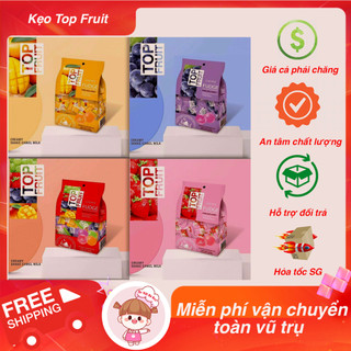 Kẹo dẻo trái cây top fruit coowy nhiều hương vị gói 320g - ăn vặt bà beo